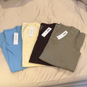 Chico's Lot of 4 Basic Knit Tank Tops